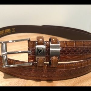 Stacy Adams Genuine Leather Brown Men’s Belt Sz 52